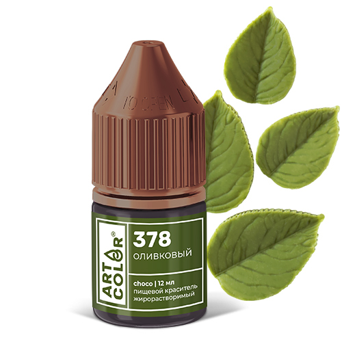 Краситель пищевой гелевый жирорастворимый Art Color сhoco оливковый 12 мл