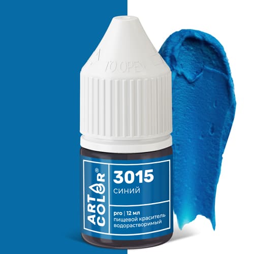 Краситель пищевой гелевый водорастворимый Art Color Pro синий 12 мл