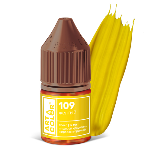 Краситель пищевой гелевый жирорастворимый Art Color сhoco желтый 12 мл
