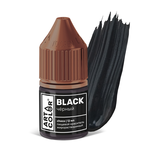 Краситель пищевой гелевый жирорастворимый Art Color сhoco черный 12 мл