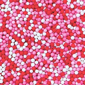 Шарики микс Розовый/красный/белый 2 мм 100 гр