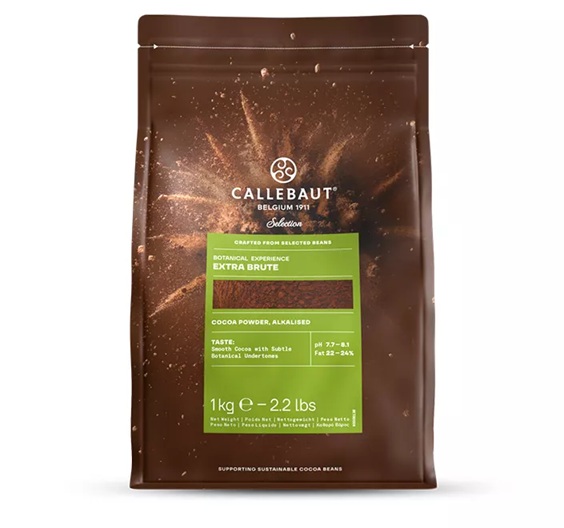 Какао порошок алкализованный EXTRA BRUTE Callebaut 1 кг