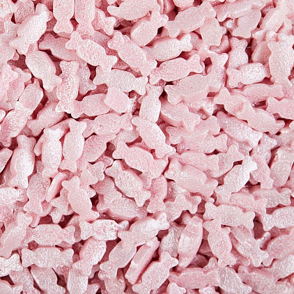 Посыпка Конфеты розовые перламутровые 100 гр