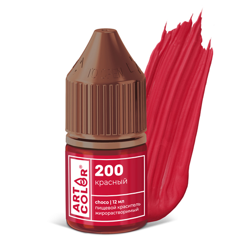 Краситель пищевой гелевый жирорастворимый Art Color сhoco красный 12 мл