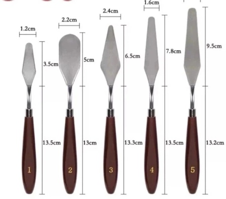 Набор мастихин 5 шт