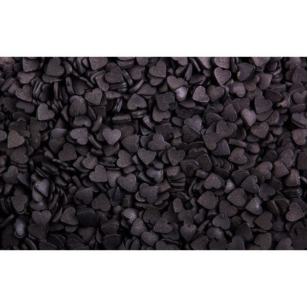 Сердечки Черные мини 100 гр