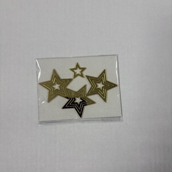 Набор акриловых топперов Звезды 10 шт