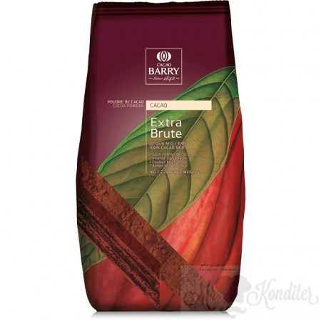 Какао-порошок алкализованный 22-24% Extra Brute Cacao Barry (Франция)  1 кг