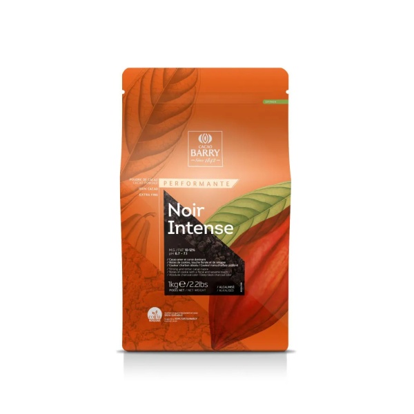 Какао порошок черный Noir Intense 10-12% Cacao Barry 200г