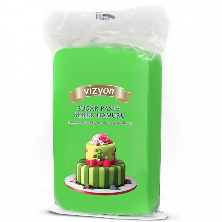 Сахарная мастика Polen Vizyon зеленая 1 кг