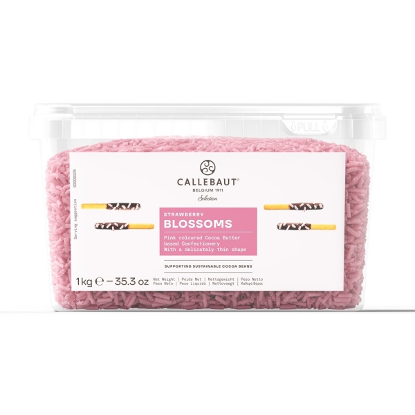 Шоколадная стружка розовая Callebaut 1 кг