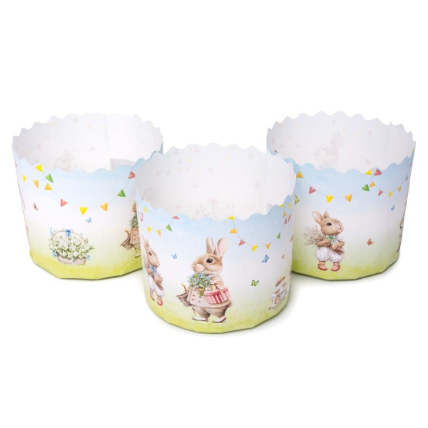 Форма для кулича Ретро зайцы 70x60 мм