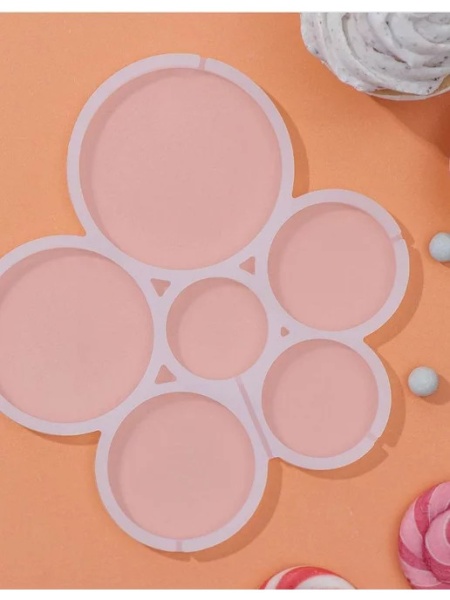 Форма для леденцов Кружки 6 ячеек