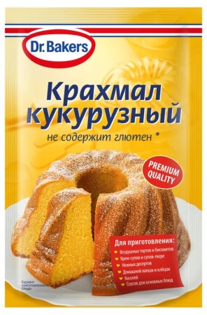 крахмал кукурузный dr.bakers 100 гр