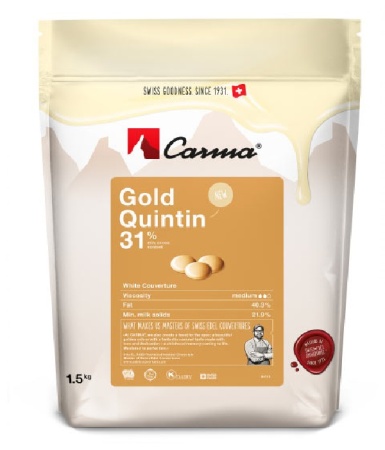 Шоколад белый Carma Gold Quintin 31% 1,5 кг