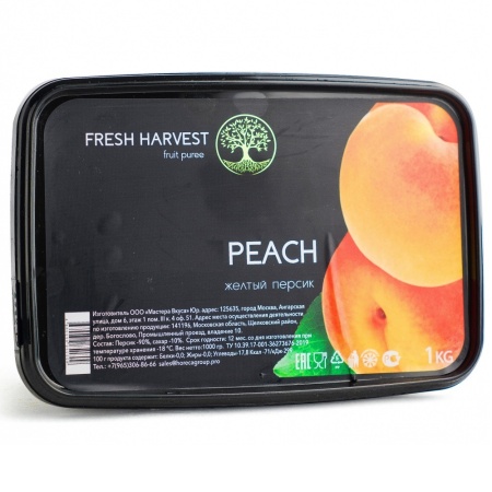 пюре замороженное персик fresh harvest 1 кг
