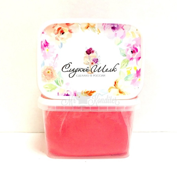 Мастика Сладкий шелк ярко-розовая 500 гр