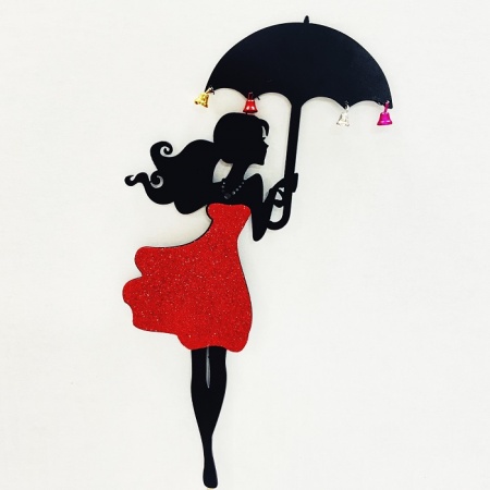 Топпер Девочка с зонтом
