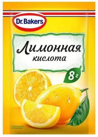 лимонная кислота dr.bakers 8 гр