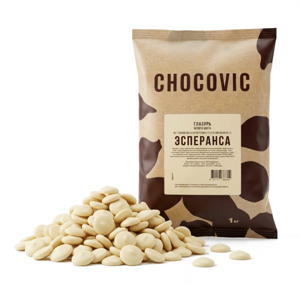 Глазурь белая Chocovic Эсперанса 500 гр