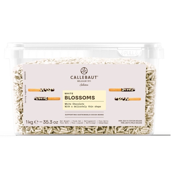 Шоколадная стружка белая Callebaut 1 кг