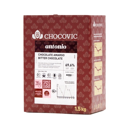 Шоколад горький Chocovic Antonio 69,6% 1,5 кг