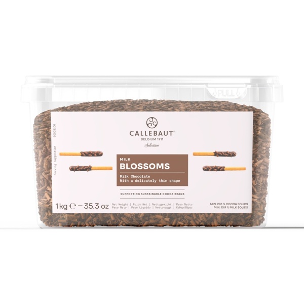 Шоколадная стружка молочная Callebaut 1 кг