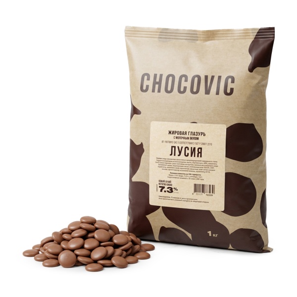 Глазурь молочная Chocovic Лусия 500 гр
