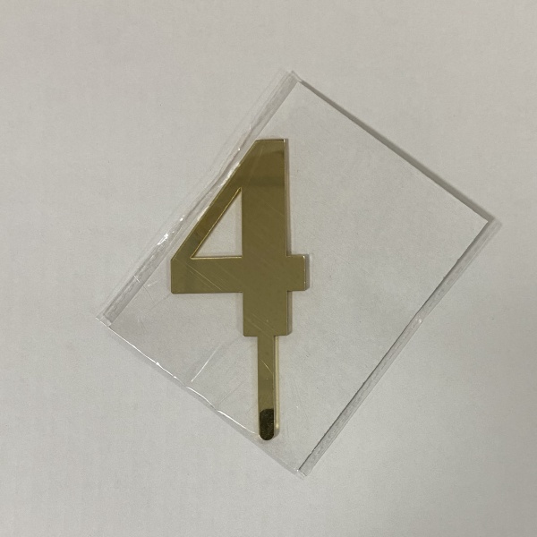 Топпер акриловый Цифра 4