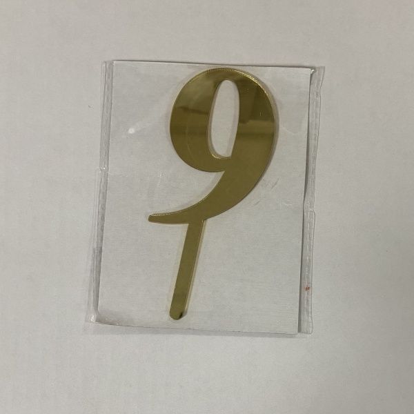 Топпер акриловый Цифра 9