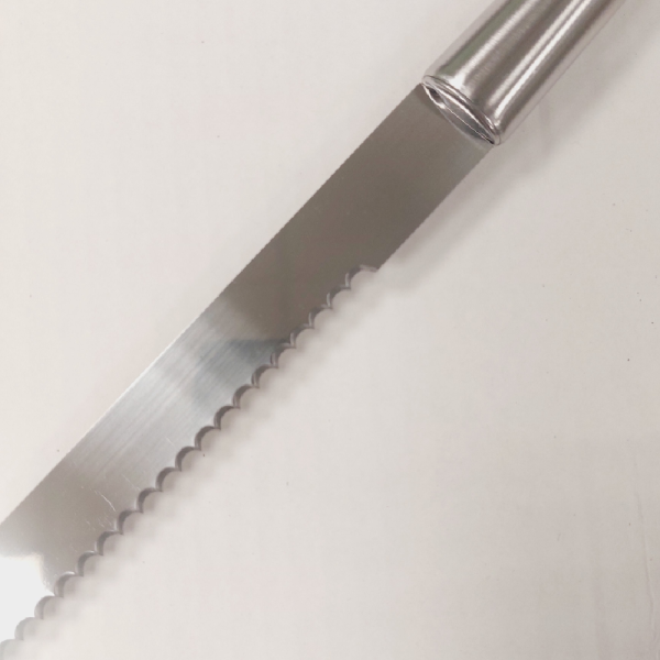 Нож для бисквита Металлическая ручка крупные зубцы 35 см