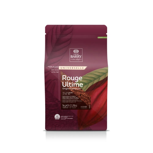 Какао порошок красный Rouge Ultime 20-22% Cacao Barry 1 кг
