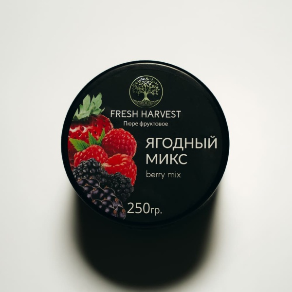 Пюре замороженное Ягодный микс Fresh Harvest 250 г Пюре замороженное Ягодный микс Fresh Harvest 250 г