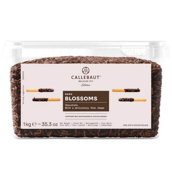 Шоколадная стружка темная Callebaut 1 кг