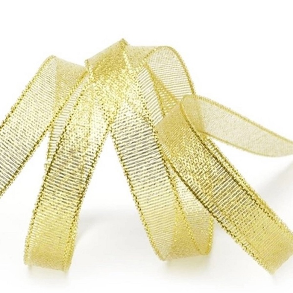 Парча золотая 12мм длина 27 м