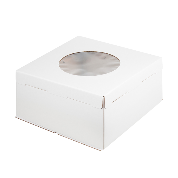 Коробка для торта с окном Гофрокартон 50х50х25 см