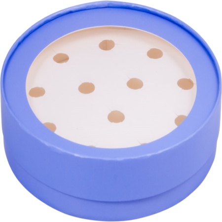 Коробка на 12 конфет круглая Лавандовая с окном