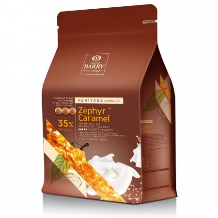 Шоколад белый Cacao Barry Zephyr Caramel 35% 2,5 кг