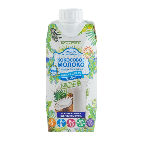 Молоко кокосовое питьевое Азбука продуктов 330 мл