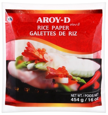 рисовая бумага aroy-d 22см 454 гр