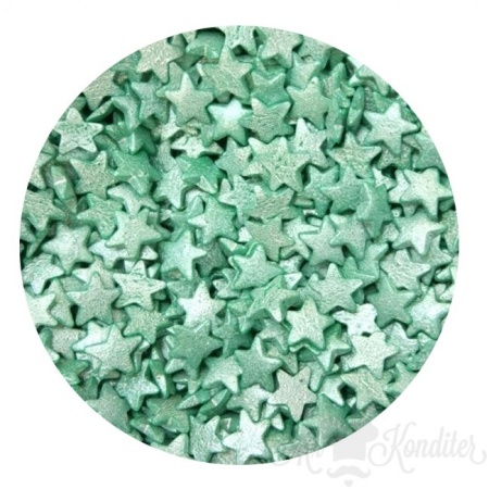 Звезды зеленые перламутровые 100 гр