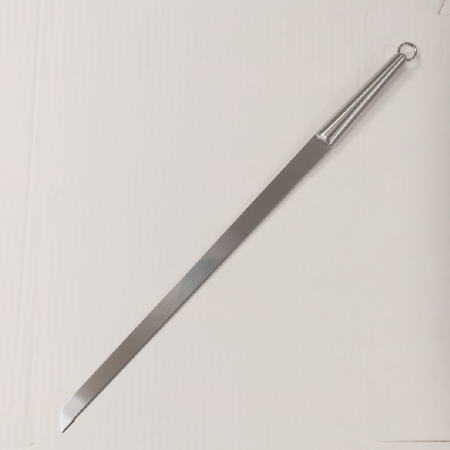 Нож для бисквита Металлическая ручка мелкие зубцы 35 см