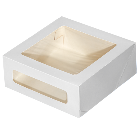 Кондитерская упаковка CAKE Window White ForGenika 220х220х100 мм