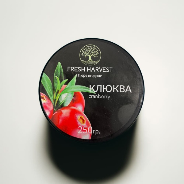 Пюре замороженное Клюква Fresh Harvest 250 г Пюре замороженное Клюква Fresh Harvest 250 г