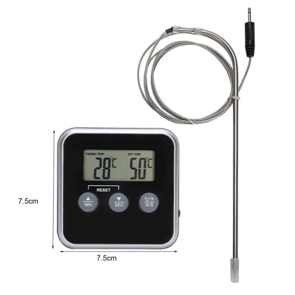 Цифровой термометр для духовки с таймером