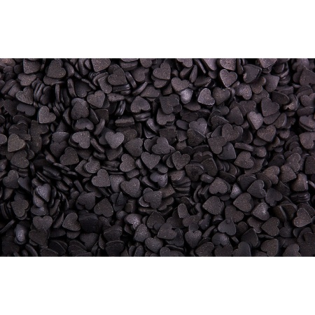 Сердечки Черные мини 100 гр