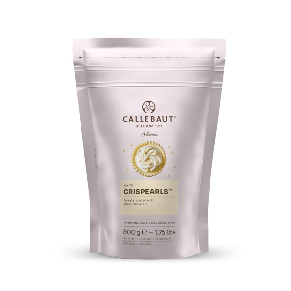 Шоколадные хрустящие шарики белые Crispearls Callebaut 800 гр
