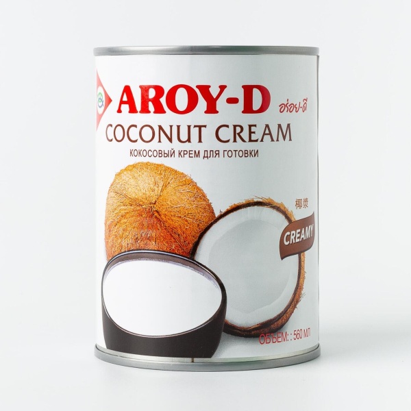 Кокосовые сливки Aroy-D жирность 21% 560 мл