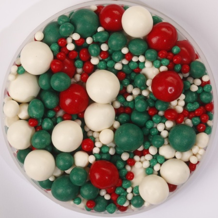 Драже рисовое в глазури Новогодний микс 50 гр