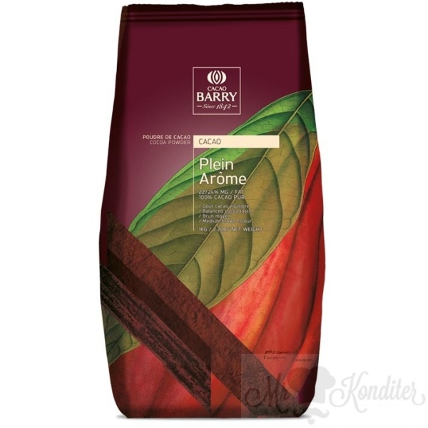 Какао-порошок 22-24% Plein Aroma Cacao Barry (Франция) 200 гр